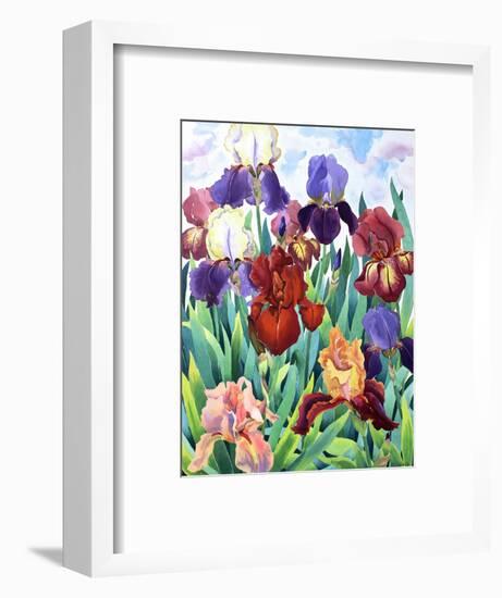 Glemsford Irises-Christopher Ryland-Framed Giclee Print