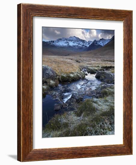 Glen Brittle and the Cuillin Mountains on a November Afternoon, Isle of Skye, Scotland, Uk-Jon Gibbs-Framed Photographic Print