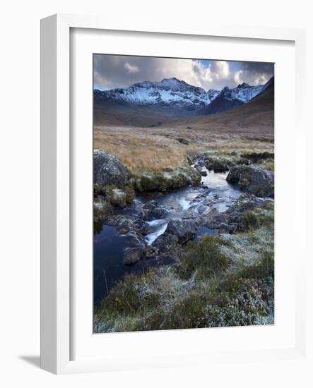 Glen Brittle and the Cuillin Mountains on a November Afternoon, Isle of Skye, Scotland, Uk-Jon Gibbs-Framed Photographic Print