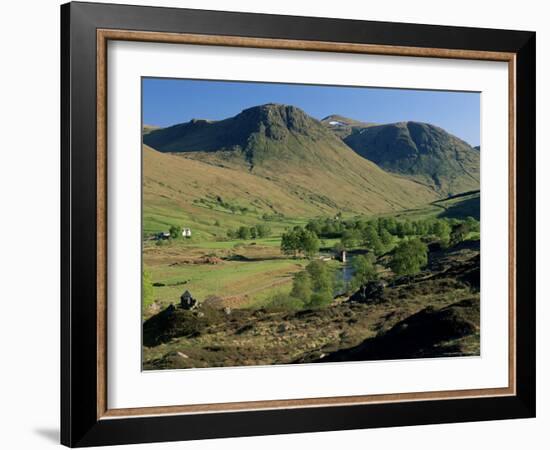 Glen Lyon, River Lyon and Meggernie Castle, Tayside, Scotland, United Kingdom-Adam Woolfitt-Framed Photographic Print