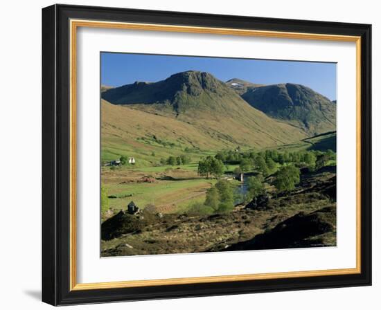 Glen Lyon, River Lyon and Meggernie Castle, Tayside, Scotland, United Kingdom-Adam Woolfitt-Framed Photographic Print