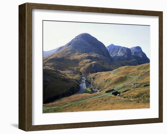 Glencoe and the Three Sisters, Highland Region, Scotland, United Kingdom-Roy Rainford-Framed Photographic Print