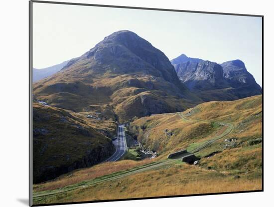 Glencoe and the Three Sisters, Highland Region, Scotland, United Kingdom-Roy Rainford-Mounted Photographic Print