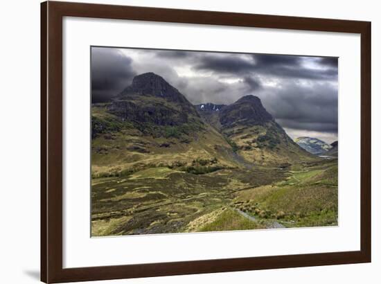 Glencoe Mountains on a Stormy Day, Scotland-PhotoImages-Framed Photographic Print