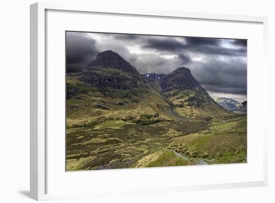 Glencoe Mountains on a Stormy Day, Scotland-PhotoImages-Framed Photographic Print