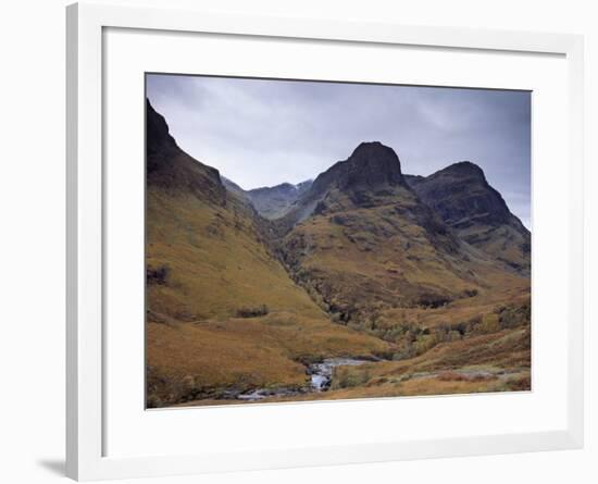 Glencoe Pass, Site of the Massacre of Glencoe, Highland Region, Scotland, UK-Patrick Dieudonne-Framed Photographic Print