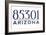 Glendale, Arizona - 85301 Zip Code (Blue)-Lantern Press-Framed Premium Giclee Print