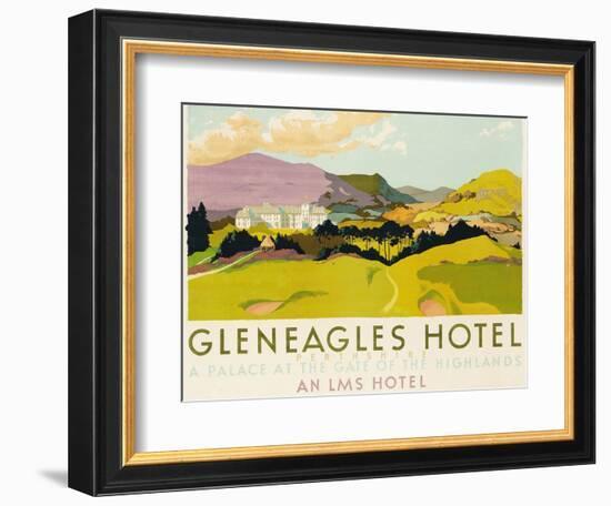 Gleneagles Hotel, Poster Advertising the Lms, 1924-English School-Framed Giclee Print