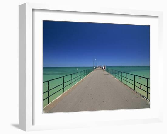 Glenelg Pier, Glenelg, Adelaide, South Australia, Australia, Pacific-Neale Clarke-Framed Photographic Print