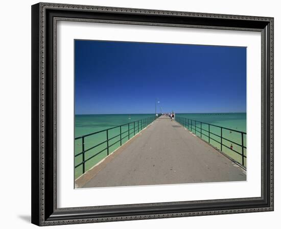 Glenelg Pier, Glenelg, Adelaide, South Australia, Australia, Pacific-Neale Clarke-Framed Photographic Print