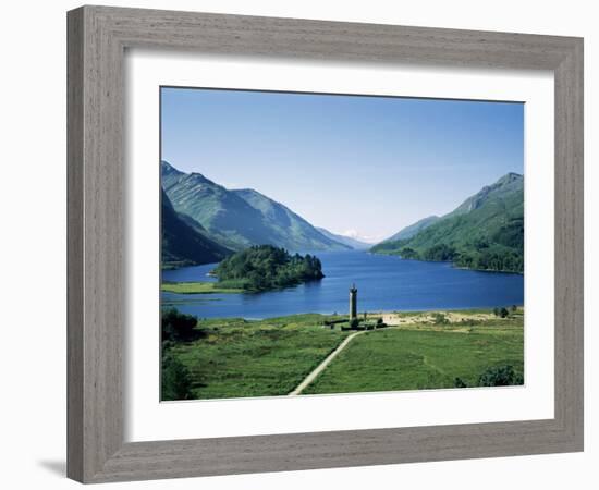 Glenfinnan and Loch Shiel, Highland Region, Scotland, United Kingdom-Hans Peter Merten-Framed Photographic Print