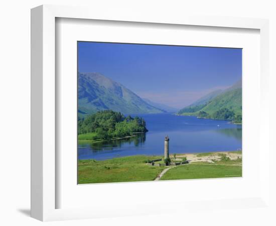 Glenfinnan Monument and Loch Shiel, Highlands Region, Scotland, UK, Europe-Kathy Collins-Framed Photographic Print