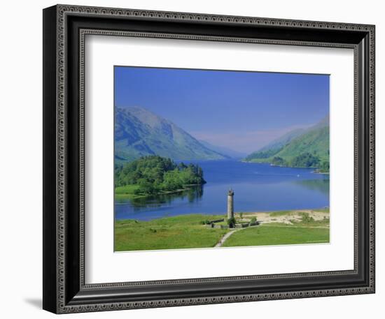 Glenfinnan Monument and Loch Shiel, Highlands Region, Scotland, UK, Europe-Kathy Collins-Framed Photographic Print