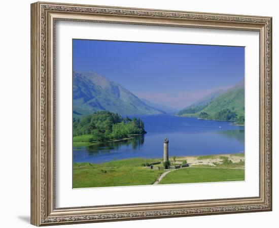 Glenfinnan Monument and Loch Shiel, Highlands Region, Scotland, UK, Europe-Kathy Collins-Framed Photographic Print