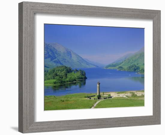 Glenfinnan Monument and Loch Shiel, Highlands Region, Scotland, UK, Europe-Kathy Collins-Framed Photographic Print