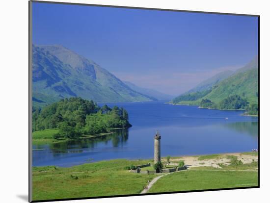 Glenfinnan Monument and Loch Shiel, Highlands Region, Scotland, UK, Europe-Kathy Collins-Mounted Photographic Print
