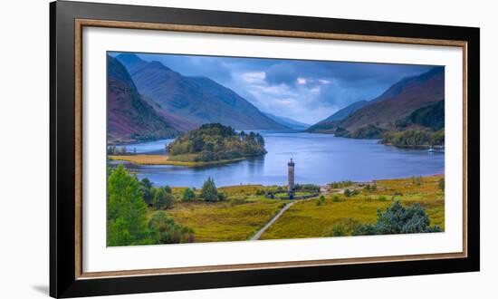 Glenfinnan Monument to the 1745 Landing of Bonnie Prince Charlie at Start of the Jacobite Rising-Alan Copson-Framed Photographic Print