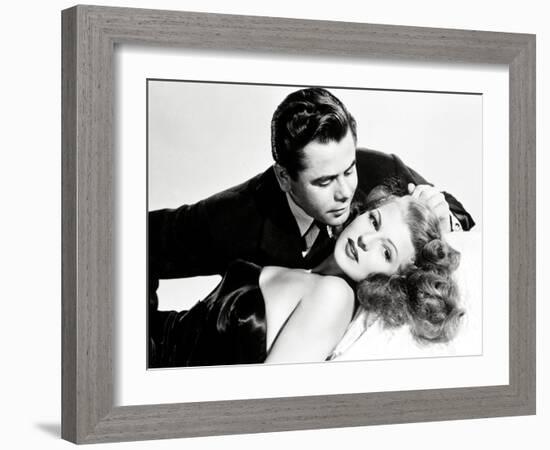 Glenn Ford; Rita Hayworth. "Gilda" [1946], Directed by Charles Vidor.-null-Framed Photographic Print