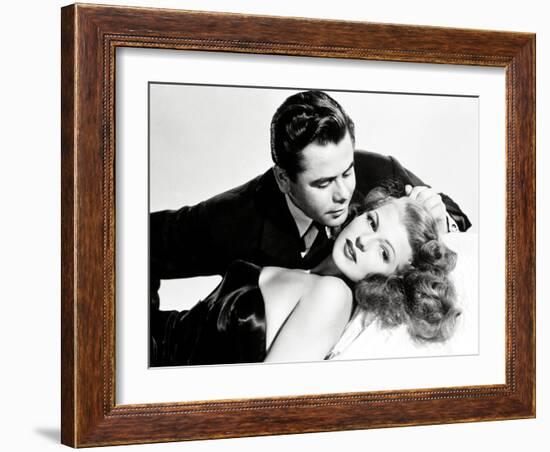 Glenn Ford; Rita Hayworth. "Gilda" [1946], Directed by Charles Vidor.-null-Framed Photographic Print