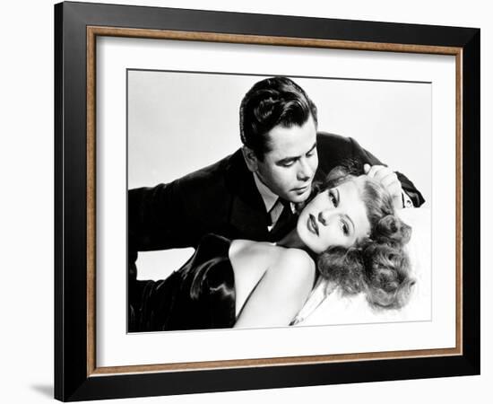 Glenn Ford; Rita Hayworth. "Gilda" [1946], Directed by Charles Vidor.-null-Framed Photographic Print