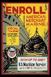 Enroll: American Merchant Marine, c.1941-Glenn Stuart Pearce-Mounted Art Print