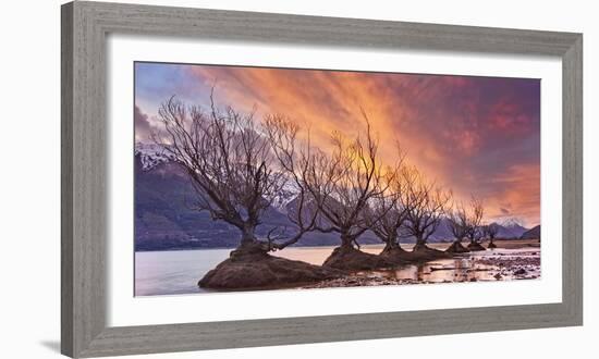 Glenorchy on Fire-Yan Zhang-Framed Photographic Print