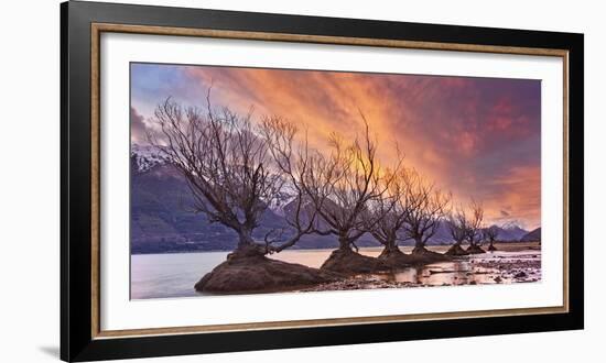 Glenorchy on Fire-Yan Zhang-Framed Photographic Print