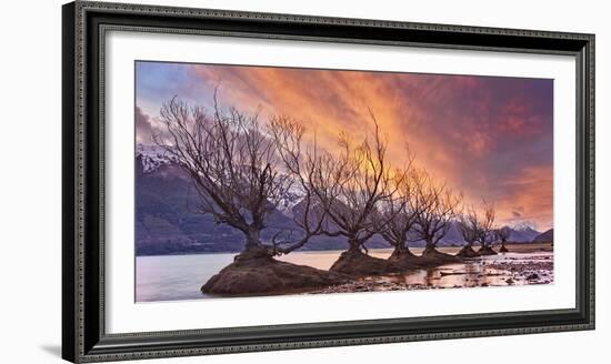 Glenorchy on Fire-Yan Zhang-Framed Photographic Print