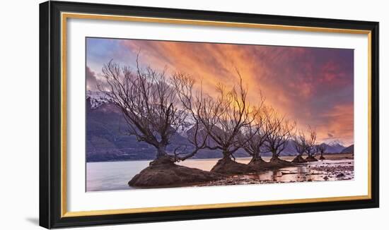 Glenorchy on Fire-Yan Zhang-Framed Photographic Print