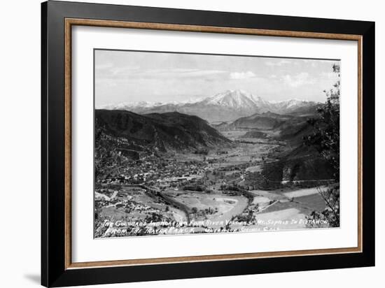 Glenwood Springs, Colorado - Traver Ranch View; Roaring Fork River Valley-Lantern Press-Framed Art Print