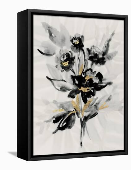 Glided Floral II-null-Framed Stretched Canvas