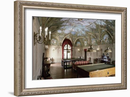 Glimpse of Billiard Room, Medici Villa-null-Framed Giclee Print