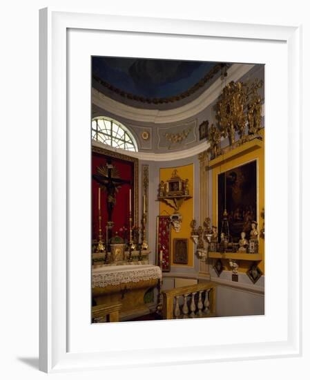 Glimpse of Chapel of Relics, Church of Santa Cristina, Cesena, Emilia-Romagna, Italy-null-Framed Giclee Print