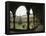 Glimpse of Cloister, St Benedict Abbey of San Giovanni Evangelista, Parma, Italy, 16th Century-null-Framed Premier Image Canvas