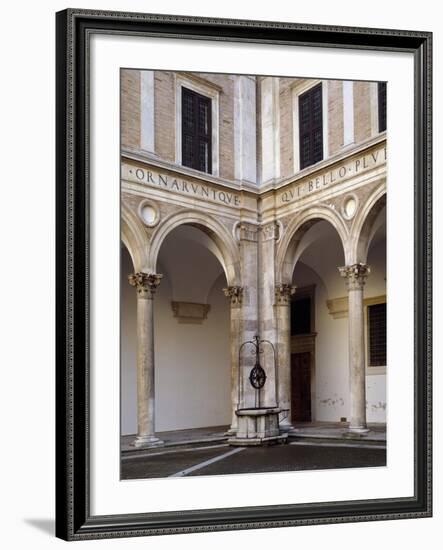 Glimpse of Courtyard of Honor, 1466-1472-Luciano Laurana-Framed Giclee Print