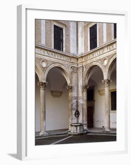 Glimpse of Courtyard of Honor, 1466-1472-Luciano Laurana-Framed Giclee Print