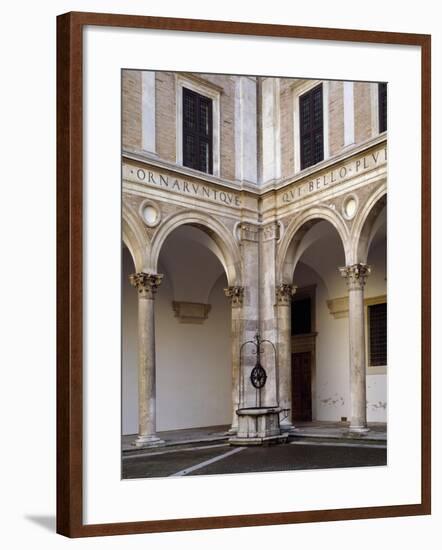 Glimpse of Courtyard of Honor, 1466-1472-Luciano Laurana-Framed Giclee Print