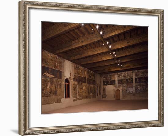 Glimpse of Hall of Months, Palazzo Schifanoia-null-Framed Giclee Print