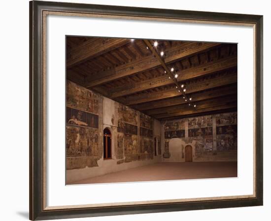 Glimpse of Hall of Months, Palazzo Schifanoia-null-Framed Giclee Print