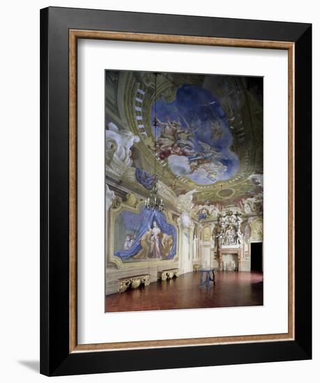 Glimpse of Room of Strong Women with Frescoes by Giovanni Bolla and Leonardo Clerici-null-Framed Giclee Print