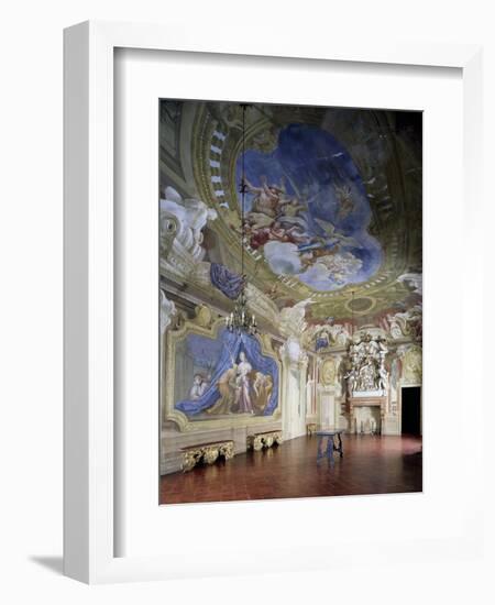 Glimpse of Room of Strong Women with Frescoes by Giovanni Bolla and Leonardo Clerici-null-Framed Giclee Print