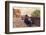 Glimpse of Spello with Vintage Cars in the Foreground, Spello, Perugia District, Umbria, Italy-ClickAlps-Framed Photographic Print