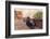 Glimpse of Spello with Vintage Cars in the Foreground, Spello, Perugia District, Umbria, Italy-ClickAlps-Framed Photographic Print