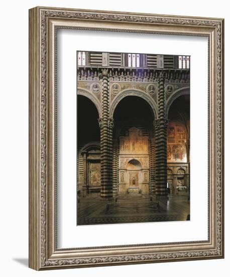 Glimpse of the Left Aisle with Piccolomini Altar, 1481-1485-Andrea Bregno-Framed Giclee Print