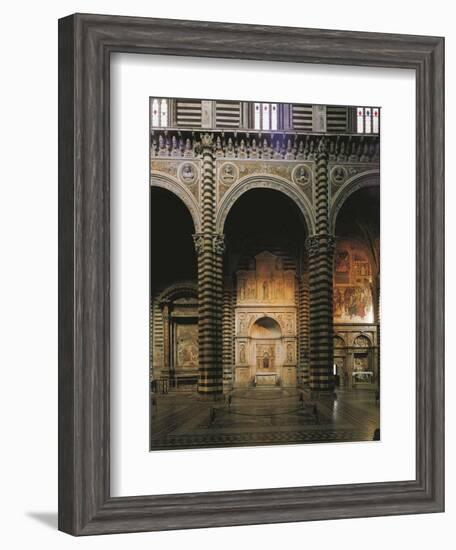 Glimpse of the Left Aisle with Piccolomini Altar, 1481-1485-Andrea Bregno-Framed Giclee Print