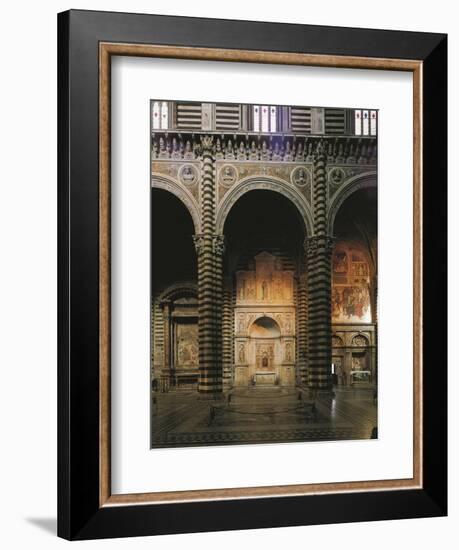 Glimpse of the Left Aisle with Piccolomini Altar, 1481-1485-Andrea Bregno-Framed Giclee Print