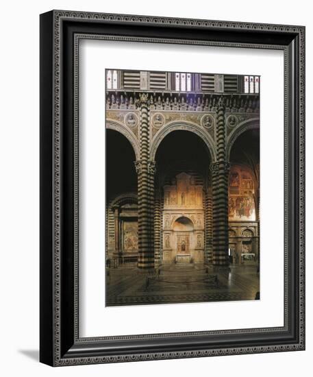 Glimpse of the Left Aisle with Piccolomini Altar, 1481-1485-Andrea Bregno-Framed Giclee Print