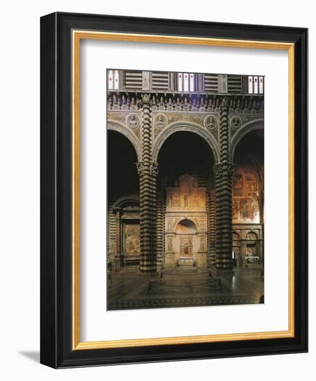 Glimpse of the Left Aisle with Piccolomini Altar, 1481-1485-Andrea Bregno-Framed Giclee Print