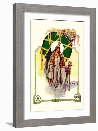 Glinda the Good Sorceress-John R. Neill-Framed Art Print