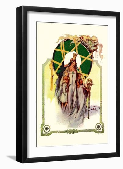 Glinda the Good Sorceress-John R. Neill-Framed Art Print